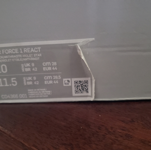 Unisex Black Air Force One React - Picture 10 of 10